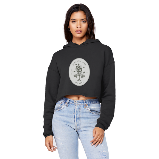 Autumn Coven - Jumpers Cropped Raw Edge Boyfriend Hoodie